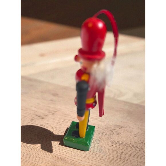 3 Vintage Wooden Nutcracker Solider Christmas Ornaments - Picture 8 of 10